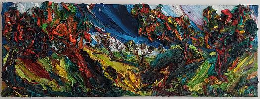 Harry_Meyer_Streuobstwiese_2018_OelLw_40x110cm