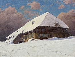 Dischler_Haldenbauernhof_1909_OelLw_73x98cm