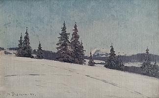 Dischler_Winter_am_Feldberg,1905_OelLwKt_18x28cm