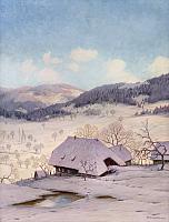 Hauptmann,Sonniger_Wintertag_im_Schwarzwald,OelLw,88x68cm