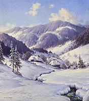 Hauptmann_Haeuser_im_Wiesental_1934_OelPlatte_80x70cm