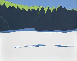 Scheffel_Wald_im_Schnee_OelLw_2017,40x50cm